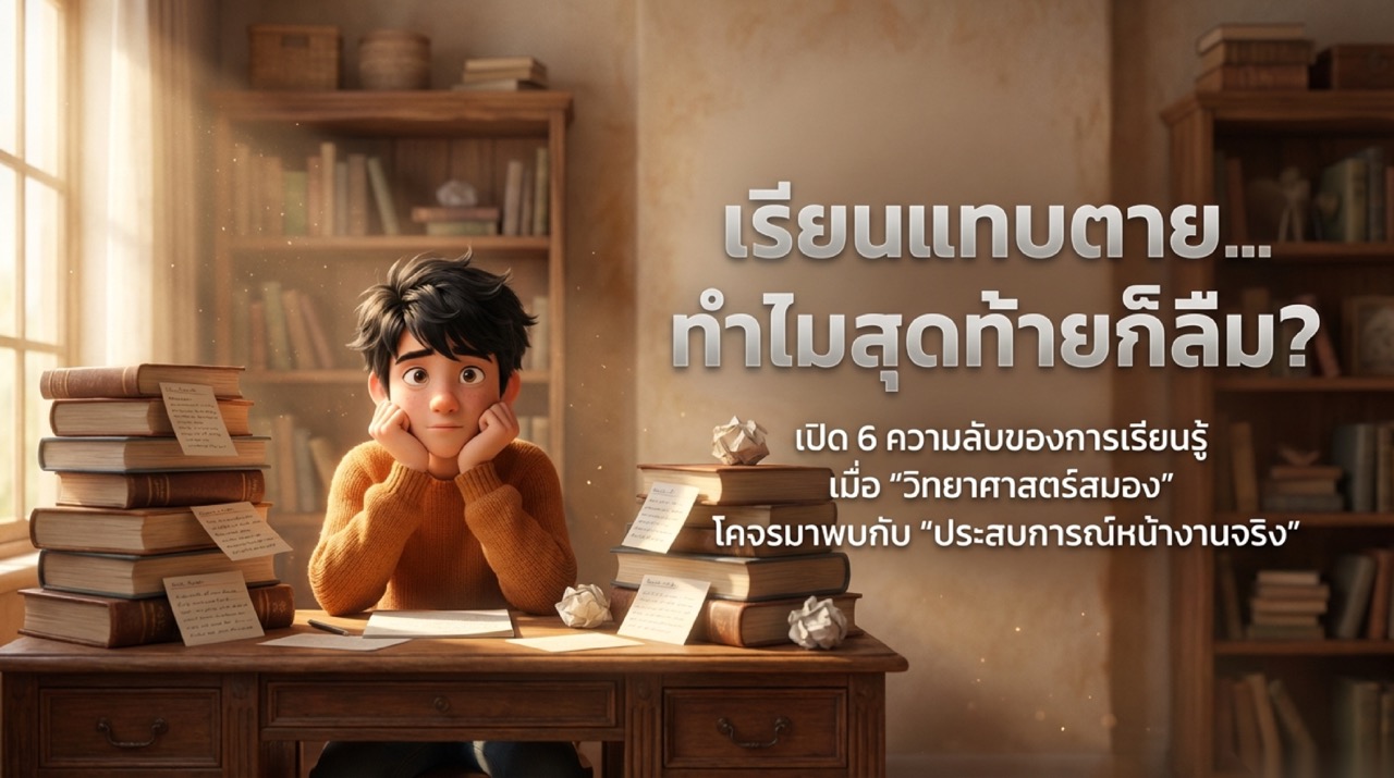 เรียนแล้วลืม เพราะเรียนผิดทาง